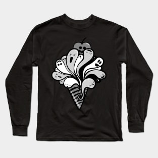 B&W I Scream for Ice Cream Long Sleeve T-Shirt